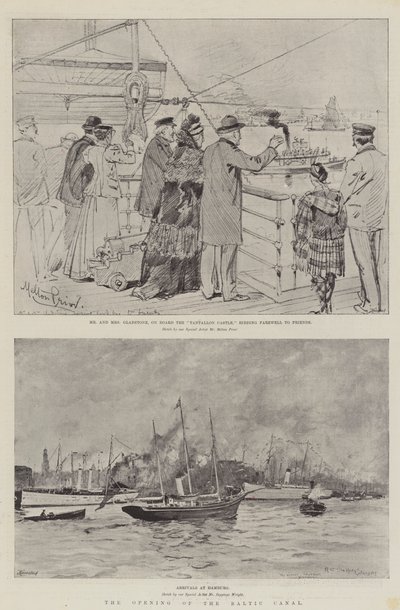 The Opening of the Baltic Canal by Melton Prior